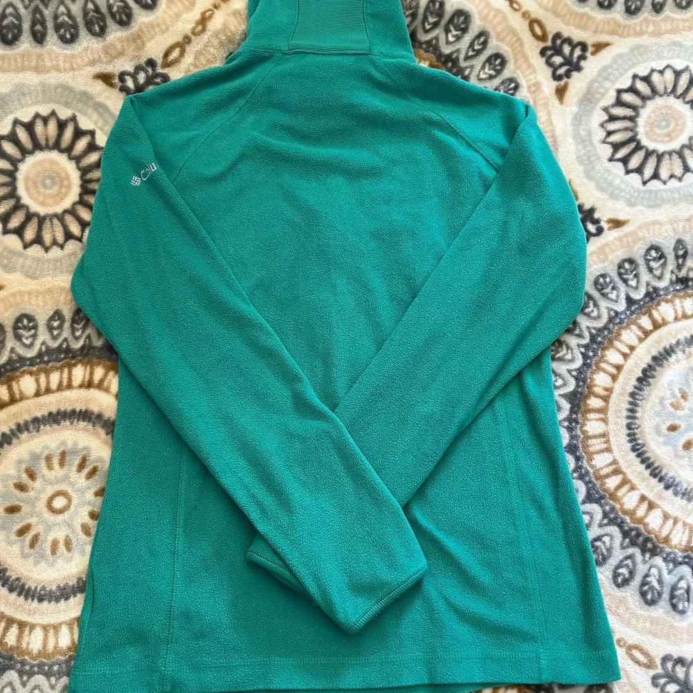 Columbia 1/4” Zip Pullover Green Jacket Size XS - Picture 7 of 9